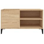 vidaXL Armoire à disques chêne sonoma 84 5x38x48 cm bois d'ingénierie
