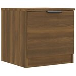 vidaXL Tables de chevet 2 Pièces Chêne marron 40x39x40 cm