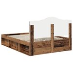 vidaXL Cadre de lit Bois ancien 140 x 190 cm Pin massif