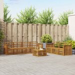 vidaXL Ensembles de canapés 8 pc Naturel Bois d'Acacia Massif