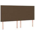 vidaXL Sommier à lattes de lit avec matelas Marron foncé 200x200 cm