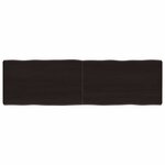 vidaXL Dessus de table bois massif traité bordure assortie