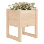 vidaXL Jardinières 2 Pièces 40x40x52 5 cm Bois massif de pin