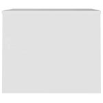 vidaXL Table basse Blanc 80x50 5x41 5 cm Bois d'ingénierie