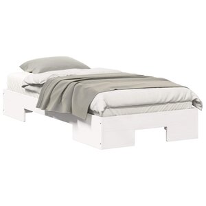 vidaXL Cadre de lit Blanc 75 x 190 cm