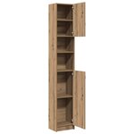 vidaXL Armoire de salle de bain chêne artisanal 32x25 5x190 cm
