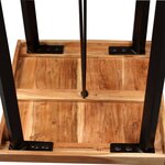 vidaXL Ensemble de bar 3 Pièces Bois d'acacia massif et de récupération