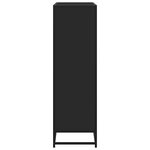 vidaXL Bibliothèque noir 97 5x33x107 5 cm bois d'ingénierie et métal