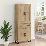 vidaXL Haut Armoire avec tiroir Chêne artisanal 69 5 x 34 x 180 cm