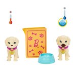 Mattel HKD86 - Barbie Set de jeu d'adoption de chiots avec poupée brunette