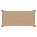 vidaXL Voile d'ombrage 160 g/m² Taupe 3x6 m PEHD