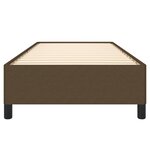 vidaXL Cadre de lit sans matelas marron foncé 90x200 cm tissu