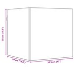 vidaXL Ensemble meuble TV 5 Pièces 100 x 30 x 30 cm Chêne noir