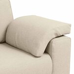 vidaXL Canapé Beige 180 x 80 x 82 cm Tissu en lin mélangé