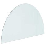 vidaXL Plaque en verre de cheminée Transparent 1000 x 600 mm Verre