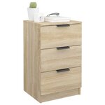 vidaXL Table de chevet Chêne sonoma 40x36x65 cm