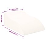 vidaXL Coussin pour jambes Blanc 68 x 41 x 24 cm