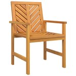 vidaXL Ensemble de salle à manger de jardin en bois massif d'acacia