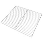Grille de barbecue vidaXL avec poignées rectangulaire 45x40 cm en acier inoxydable 304