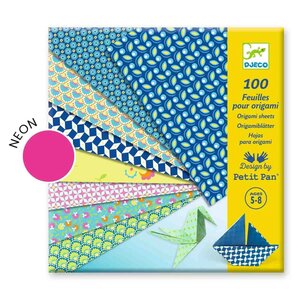 Djeco DJ09304 - 100 feuilles pour origami Natsu