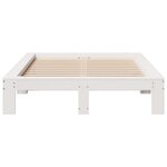 vidaXL Cadre de lit sans matelas blanc 120x200 cm bois de pin massif