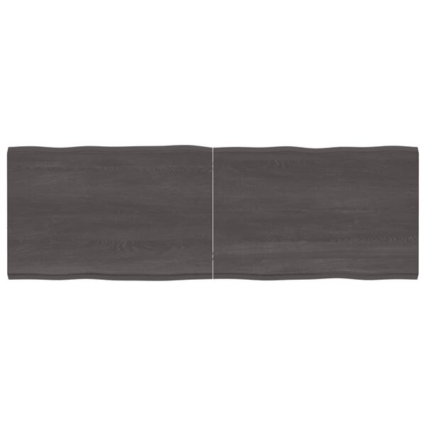 vidaXL Dessus de table bois massif traité bordure assortie