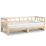 vidaXL Lit coulissant sans matelas bois de pin massif 2x(90x200) cm