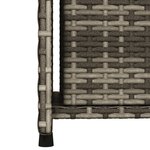 vidaXL Armoire de rangement de jardin gris 50x55x115 cm résine tressée