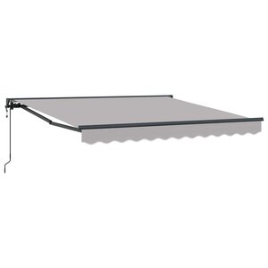 vidaXL Cadre d'auvent Gris clair 300 x 250 cm