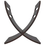 vidaXL Porte-revue en bois sur pied marron