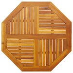 vidaXL Dessus de table 90x90x2 2 cm octogonal bois massif d'acacia