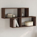 vidaXL Étagère murale chêne marron 100x20x53 cm bois d'ingénierie