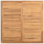 vidaXL Table basse Marron 85 x 85 x 45 cm Bois de teck solide