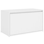 Banc banquette d'entrée 80 x 40 x 45 cm blanc aggloméré 02_0010857