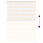 vidaXL Store zèbre beige marbré largeur du tissu 105 9 cm polyester