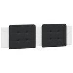 vidaXL Cadre de lit sans matelas Zadar blanc et noir 180x200 cm similicuir