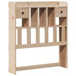 vidaXL Lit bibliothèque sans matelas 75x190 cm bois de pin massif