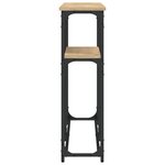 vidaXL Table console chêne sonoma 145x22 5x75 cm bois d'ingénierie