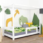 Lit cabane enfant BUNKY 80 x 160 blanc