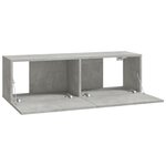 vidaXL Meubles TV 2 Pièces Gris béton 100x30x30 cm Bois d'ingénierie