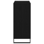 vidaXL Meuble à vinyles Chêne noir 85 x 38 x 89 cm Bois d'ingénierie