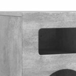 vidaXL Meuble TV Gris béton 80 x 35 x 40 cm Bois d'ingénierie