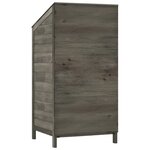 vidaXL Remise de jardin Anthracite 55x52x112 cm Bois de sapin solide
