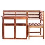 vidaXL Mobilier de bistro 2 Pièces Bois d'acacia massif