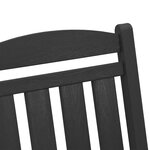 vidaXL Ensemble de Salon de Jardin 3 Pièces Noir HDPE