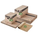 Pack and Move - Kit déménagement écologique + 1 adhésif kraft "fragile" offert