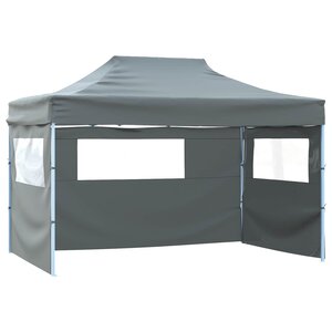 vidaXL Tente de fête 291 x 431 x 315 cm Anthracite Tissu Oxford