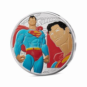 DC COMICS - Monnaie de 50€ Argent SUPERMAN Vintage
