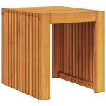 vidaXL Table d'appoint de jardin 43x36x40 cm en teck massif