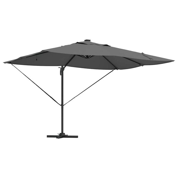 vidaXL Parasol Anthracite 352 x 251 x 265 cm Polyester et Aluminium